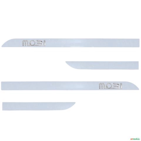 Jogo de Friso Lateral Mobi 2017 a 2025 Cinza Strato Alto Relevo Imagem Jogo de Friso Lateral Mobi 2017 a 2025 Cinza Strato Alto Relevo