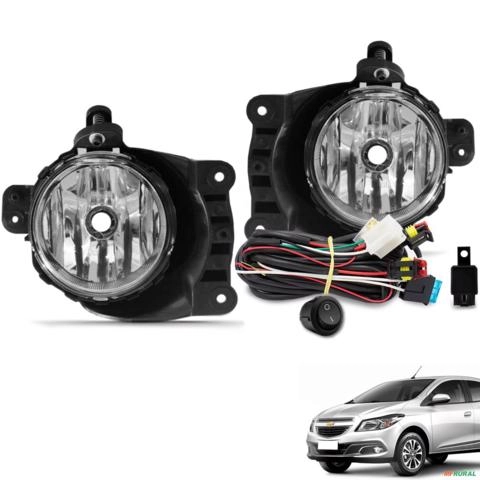 Kit Farol de Milha Onix Prisma Cobalt Spin Sonic Botão Tic Tac Imagem Kit Farol de Milha Onix Prisma Cobalt Spin Sonic Botão Tic Tac