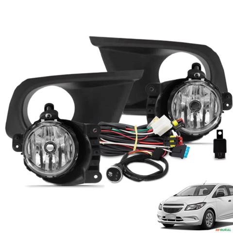 Kit Farol de Milha Onix LS JOY 2017 a 2019 Botão Touch e Moldura Preto Imagem Kit Farol de Milha Onix LS JOY 2017 a 2019 Botão Touch e Moldura Preto