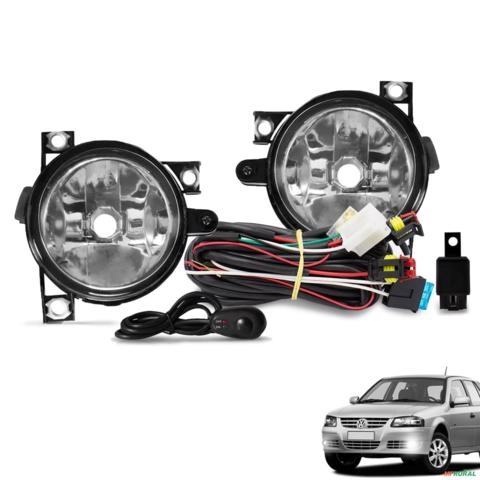 Kit Farol de Milha Gol Fox Parati G4 2005 a 2013 Botão Alternativo Imagem Kit Farol de Milha Gol Fox Parati G4 2005 a 2013 Botão Alternativo