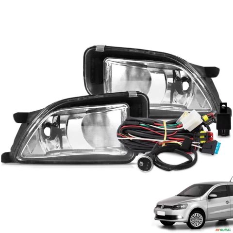 Kit Farol de Milha Gol Voyage G6 2013 a 2016 Botão Touch Imagem Kit Farol de Milha Gol Voyage G6 2013 a 2016 Botão Touch