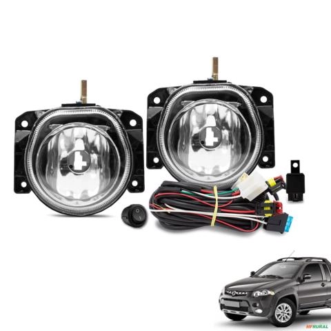 Kit Farol de Milha Palio Strada Adventure Locker 2005 a 2019 Botão Tic Tac Imagem Kit Farol de Milha Palio Strada Adventure Locker 2005 a 2019 Botão Tic Tac