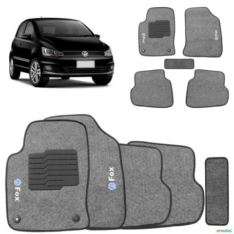 Jogo de Tapete Carpete Fox 2017 a 2022 Grafite Com Trava Imagem Jogo de Tapete Carpete Fox 2017 a 2022 Grafite Com Trava