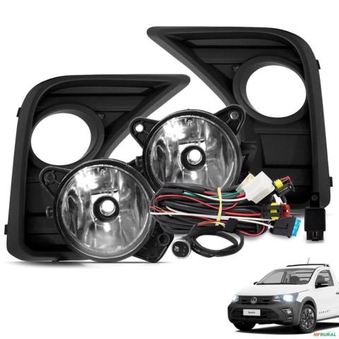 Kit Farol de Milha Saveiro G8 2024 2025 Botão Touch Moldura Preta Imagem Kit Farol de Milha Saveiro G8 2024 2025 Botão Touch Moldura Preta