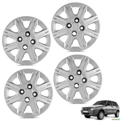 Jogo de Calota Uno Way Economy 2008 2009 Aro 13 Cubo baixo Prata Imagem Jogo de Calota Uno Way Economy 2008 2009 Aro 13 Cubo baixo Prata