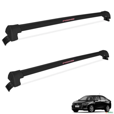 Rack De Teto Travessa Onix Plus 2020 a 2025 Alumínio Preto Imagem Rack De Teto Travessa Onix Plus 2020 a 2025 Alumínio Preto