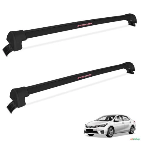 Rack De Teto Travessa Corolla 2015 a 2019 Alumínio Preto Imagem Rack De Teto Travessa Corolla 2015 a 2019 Alumínio Preto