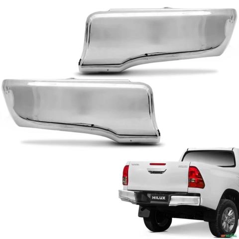 Kit Ponteira de Parachoque Traseira Hilux 2016 a 2025 Direito Esquerdo Bepo Imagem Kit Ponteira de Parachoque Traseira Hilux 2016 a 2025 Direito Esquerdo Bepo