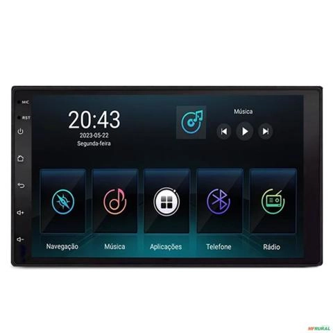 Central Multimídia Android 7 Polegadas Carplay Android Auto BT USB 2gb Ram Imagem Central Multimídia Android 7 Polegadas Carplay Android Auto BT USB 2gb Ram