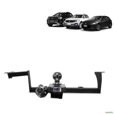 Engate de Reboque Polo T-cross Tera 2017 a 2026 Rabicho Fixo 500kg Imagem Engate de Reboque Polo T-cross Tera 2017 a 2026 Rabicho Fixo 500kg