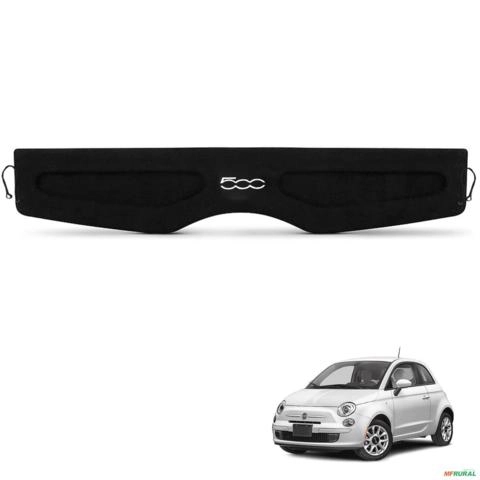 Tampão do Porta Malas Fiat 500 2008 a 2017 Preto Com Cordinhas Imagem Tampão do Porta Malas Fiat 500 2008 a 2017 Preto Com Cordinhas