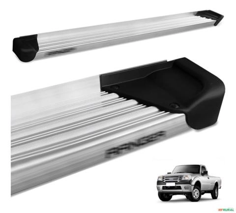 Estribo Lateral Ranger CS 1998 a 2012 Aluminio Natural A3 Imagem Estribo Lateral Ranger CS 1998 a 2012 Aluminio Natural A3