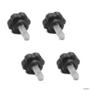 Kit com 4 Manípulo Macho M6 Preto para Extensor de Caçamba Toro Imagem Kit com 4 Manípulo Macho M6 Preto para Extensor de Caçamba Toro