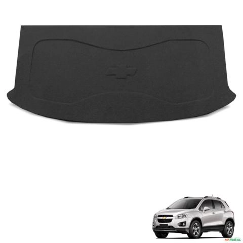 Tampão do Porta Malas Tracker 2013 a 2019 Grafite escuro Com cordinhas Imagem Tampão do Porta Malas Tracker 2013 a 2019 Grafite escuro Com cordinhas