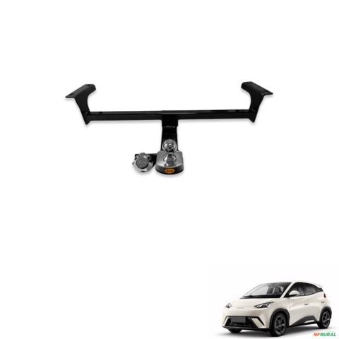 Engate de Reboque BYD Mini Dolphin 2024 a 2027 Rabicho Fixo 700kg Imagem Engate de Reboque BYD Mini Dolphin 2024 a 2027 Rabicho Fixo 700kg