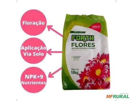 Adubo Fertilizante Forth Flores 10 Kg Completo Jardineira
