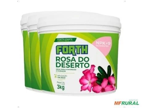 Adubo Fertilizante Forth Rosa Do Deserto Balde 3kg Floração