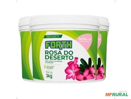 Adubo Fertilizante Forth Rosa Do Deserto Balde 3kg Floração