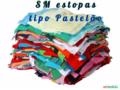 Retalhos em algodão-malhas tipo pastelão Imagem Retalhos em algodão-malhas tipo pastelão