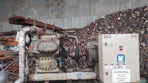 Compressor Sabroe 106L Completo. Imagem Compressor Sabroe 106L Completo.