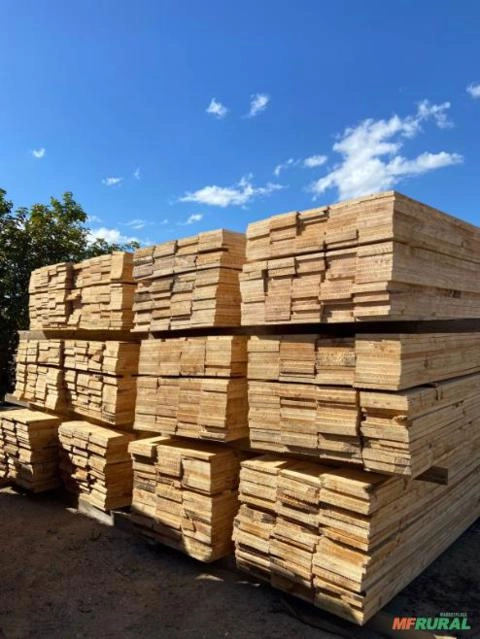 Imagem Madeiras de pinus serrada, barrotes e tabuas. Imagem Madeiras de pinus serrada, barrotes e tabuas.