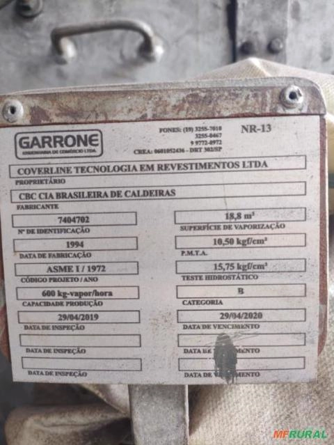 Imagem Caldeira CBC 600Kg/h Imagem Caldeira CBC 600Kg/h