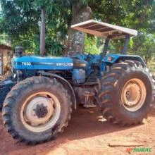 Trator New Holland 7630 4x4 ano 05