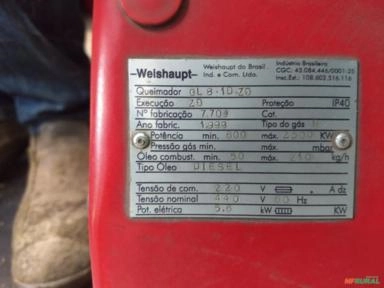 Imagem Queimador Weishalpt Dual óleo diesel e gás Imagem Queimador Weishalpt Dual óleo diesel e gás