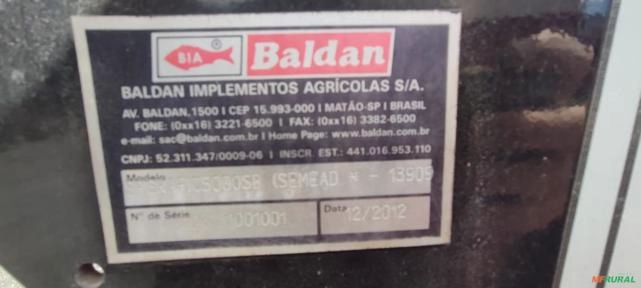 Imagem Plantadeira Baldan SP Grafic Speed Box 5000 11 Linhas Pantográficas Disco e Facão fixo Imagem Plantadeira Baldan SP Grafic Speed Box 5000 11 Linhas Pantográficas Disco e Facão fixo