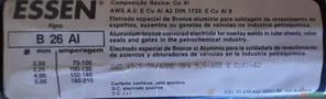 Eletrodos Essen B 26 Al Imagem Eletrodos Essen B 26 Al