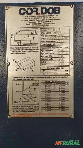 Dobradeira hidráulica 6mts