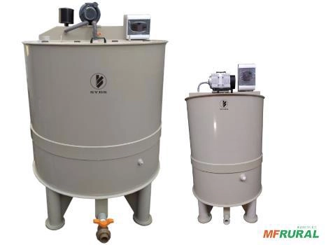 Biorreator em PP 1000 litros para multiplicação de bactérias e fungos on-farm Imagem Biorreator em PP 1000 litros para multiplicação de bactérias e fungos on-farm