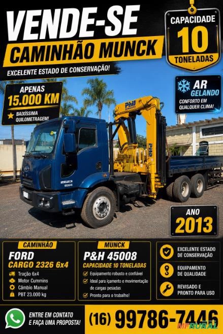 CARGO 2326 6X4 COM MUNCK Imagem CARGO 2326 6X4 COM MUNCK