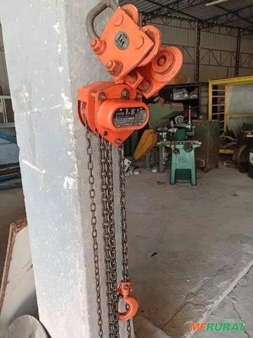 Talha Manual de Corrente com Carro Trole Imagem Talha Manual de Corrente com Carro Trole