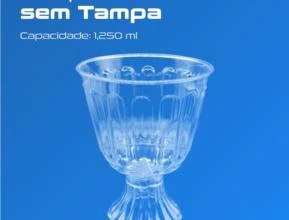 Taça Confeiteiro sem Tampa - 1.250ml - 1 Und