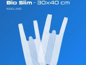 Sacolas Plásticas Branca Bio -  Medidas: 30x40 cm Tipo: Slim - 1000 Und