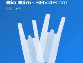 Sacolas Plásticas Branca Bio -  Medidas: 38x48 cm Tipo: Slim - 1000 Und