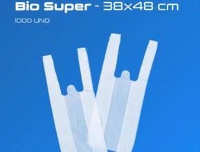 Sacolas Plásticas Branca Bio -  Medidas: 38x48 cm Tipo: Super - 1000 Und
