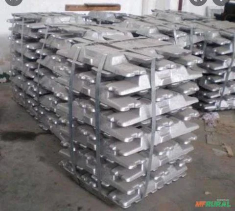 lingotes de aluminio industrial
