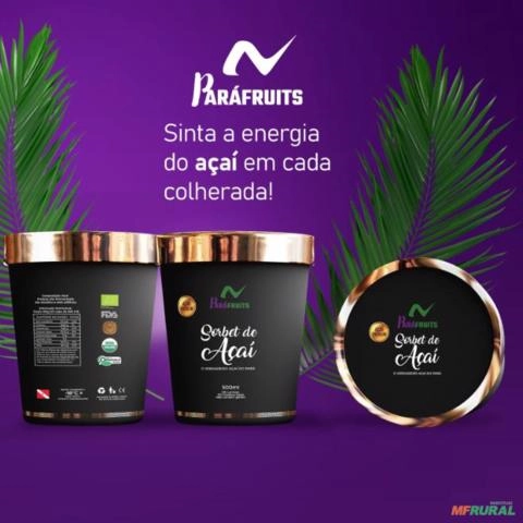 Sorbet premium de açaí Paráfruits Imagem Sorbet premium de açaí Paráfruits