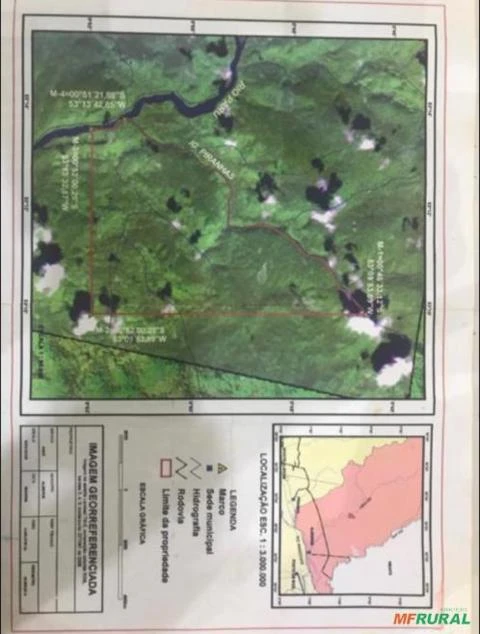 Floresta Amazonia area do Para terra rural rica em madeira e varios minerais 4.200 ha