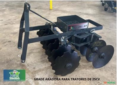 GRADE ARADORA 10 DISCOS - TRATOR DE 25CV Imagem GRADE ARADORA 10 DISCOS - TRATOR DE 25CV