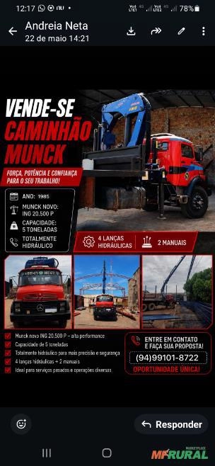 Caminhao munck Imagem Caminhao munck