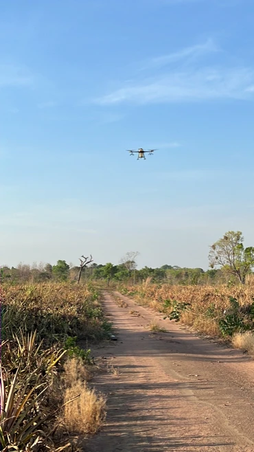 Pulverização aérea via drone