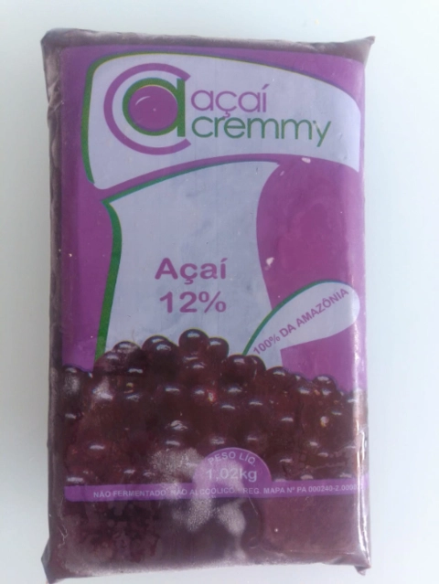 Polpa de Açaí Congelada 12% Imagem Polpa de Açaí Congelada 12%