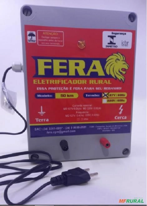 ELETRIFICADOR RURAL PARA CERCA 50KM 127V Imagem ELETRIFICADOR RURAL PARA CERCA 50KM 127V