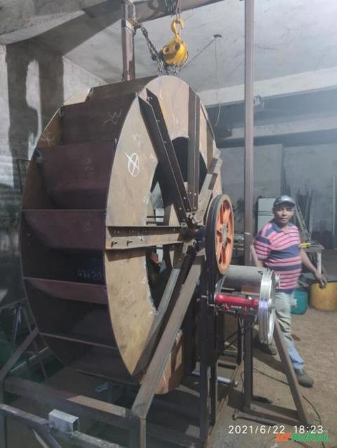 Imagem Gerador hídrico, Roda dagua Imagem Gerador hídrico, Roda dagua
