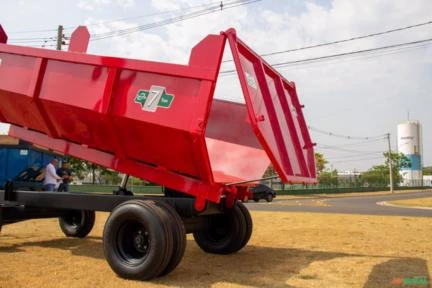 CARRETINHA BASCULANTE AGRÍCOLA PARA 7 TONELADAS