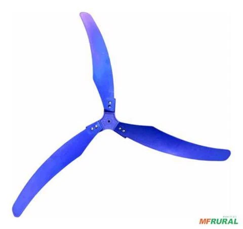  Hélice Para Ventilador De Aviário Granja (1m) - Azul 