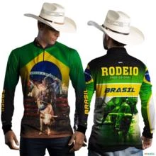 Kit Com 2 Camisas Agro Rodeio Brasil Com Proteção UV 50+